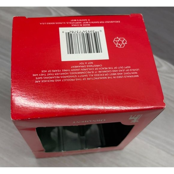 Egg Santa Claus Ice Skating Christmas Tree Ornament with Original Box 1991 - Picture 6 of 9